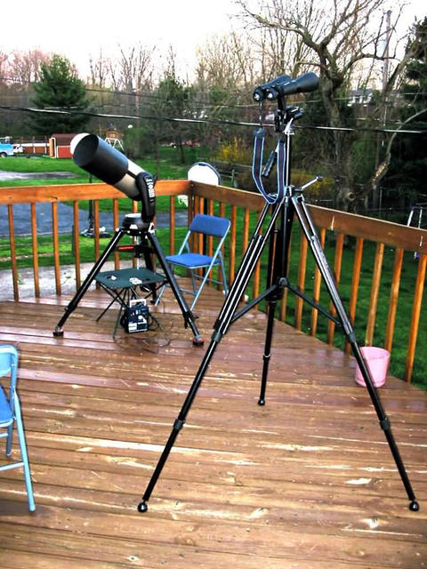 My NextStar 8 and astronomical binos