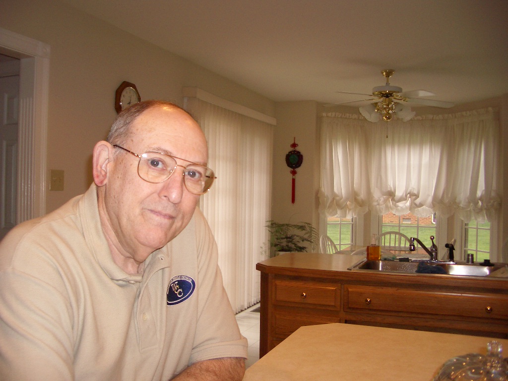 Ed in my kitchen, taken with his new Pentax camera.