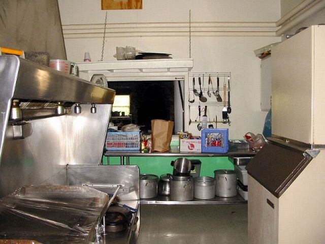 Lodge Kitchen - L=Grill R=Ice Machine
